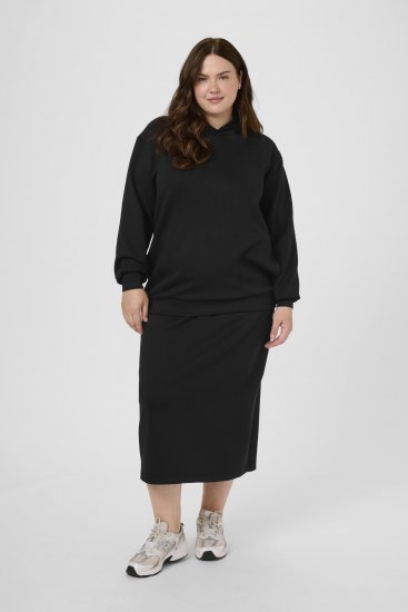 Kaffe Curve Annita Sweatshirt Black - Kapucnis pulóverek - 