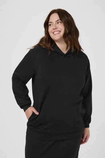 Kaffe Curve Annita Sweatshirt Black - Kapucnis pulóverek - 