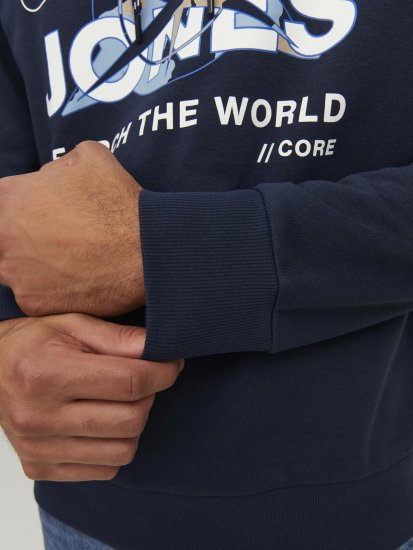 Jack & Jones Hunt Hoodie Navy - Pulóverek & kapucnis pulóverek - Pulóverek & Kapucnis pulóver 2XL-12XL