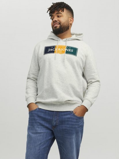 Jack & Jones Codyy Hoodie White - Pulóverek & kapucnis pulóverek - Pulóverek & Kapucnis pulóver 2XL-12XL