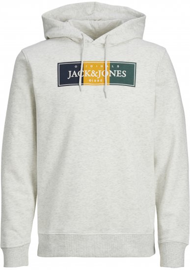 Jack & Jones Codyy Hoodie White - Pulóverek & kapucnis pulóverek - Pulóverek & Kapucnis pulóver 2XL-12XL