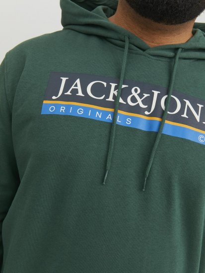 Jack & Jones Codyy Hoodie Green - Pulóverek & kapucnis pulóverek - Pulóverek & Kapucnis pulóver 2XL-12XL