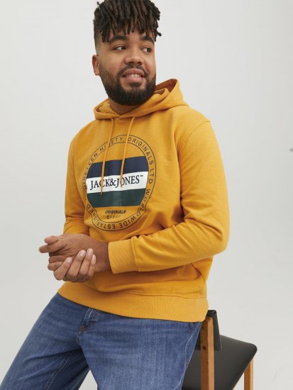 Jack & Jones Codyy Hoodie Yellow - Pulóverek & kapucnis pulóverek - Pulóverek & Kapucnis pulóver 2XL-12XL