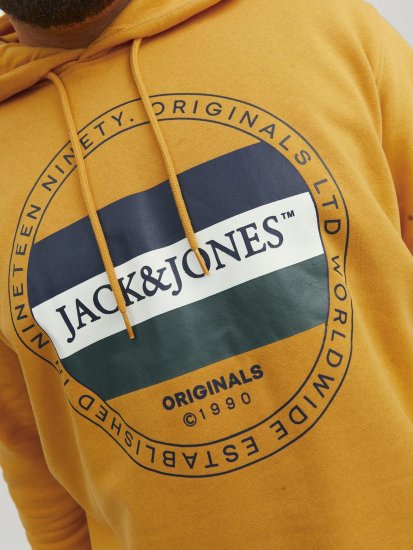 Jack & Jones Codyy Hoodie Yellow - Pulóverek & kapucnis pulóverek - Pulóverek & Kapucnis pulóver 2XL-12XL