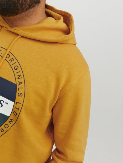 Jack & Jones Codyy Hoodie Yellow - Pulóverek & kapucnis pulóverek - Pulóverek & Kapucnis pulóver 2XL-12XL