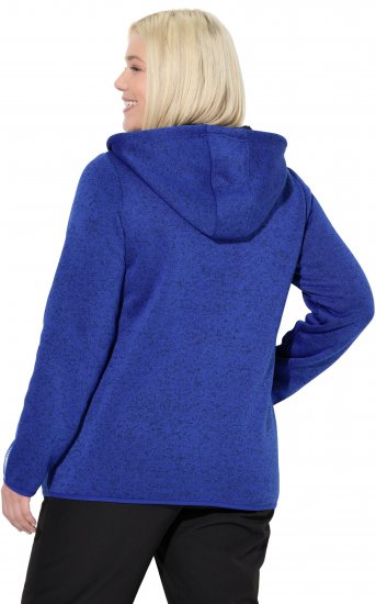 Ulla Popken Sweater Knit Fleece Hoodie Capri Blue - Bluzy & bluzy z kapturem - 