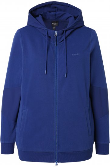 Ulla Popken Athletic Department Hoodie Navy - Bluzy & bluzy z kapturem - 