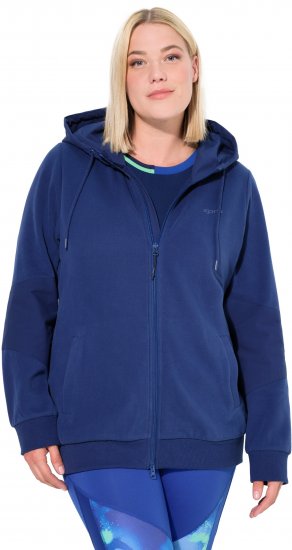 Ulla Popken Athletic Department Hoodie Navy - Bluzy & bluzy z kapturem - 