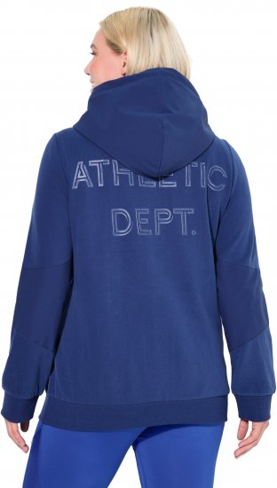 Ulla Popken Athletic Department Hoodie Navy - Bluzy & bluzy z kapturem - 