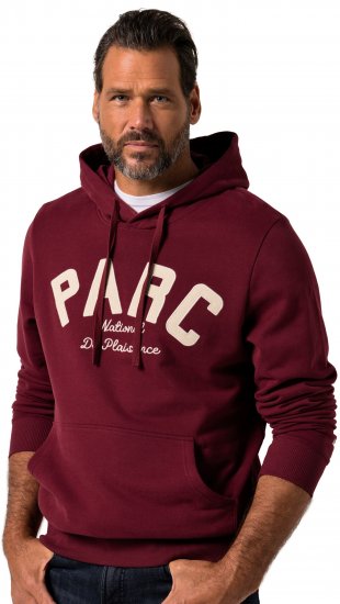 JP1880 Hoodie with Embroidery Aubergine - Pulóverek & kapucnis pulóverek - Pulóverek & Kapucnis pulóver 2XL-12XL