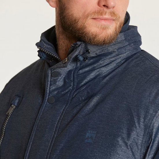 North Latitude 23134 Padded Jacket Waterproof 3K Navy - Kabátok - Nagyméretű Kabátok - 2XL-8XL