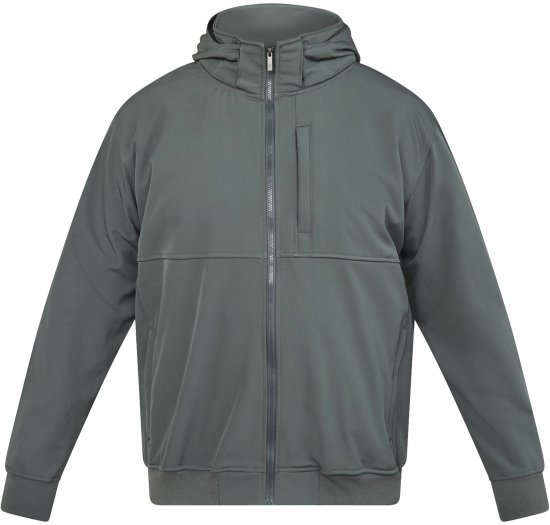 North Latitude 61301 Softshell Dzseki Levehető Kapucnival Sötétzöld - Kabátok - Nagyméretű Kabátok - 2XL-8XL