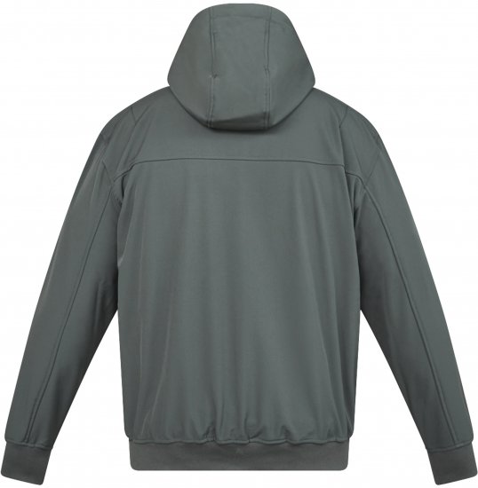 North Latitude 61301 Softshell Dzseki Levehető Kapucnival Sötétzöld - Kabátok - Nagyméretű Kabátok - 2XL-8XL