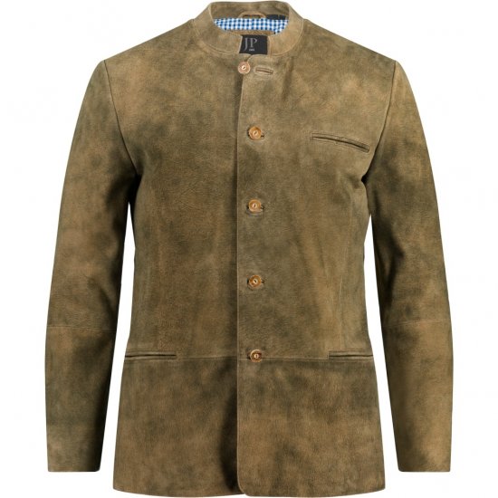 JP1880 Traditional Jacket Janker Goat Suede Brown - Alkalmi ruházat - Ünnepi ruházat – Ünnepelj stílusosan és kényelmesen