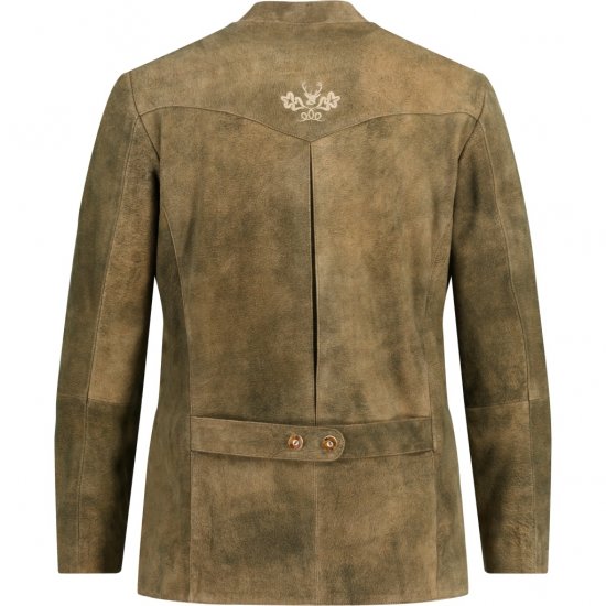 JP1880 Traditional Jacket Janker Goat Suede Brown - Alkalmi ruházat - Ünnepi ruházat – Ünnepelj stílusosan és kényelmesen