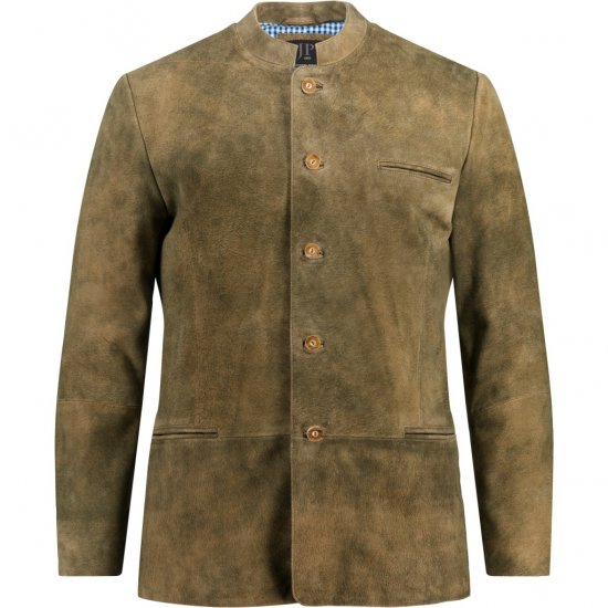 JP1880 Traditional Jacket Janker Goat Suede Brown - Alkalmi ruházat - Ünnepi ruházat – Ünnepelj stílusosan és kényelmesen