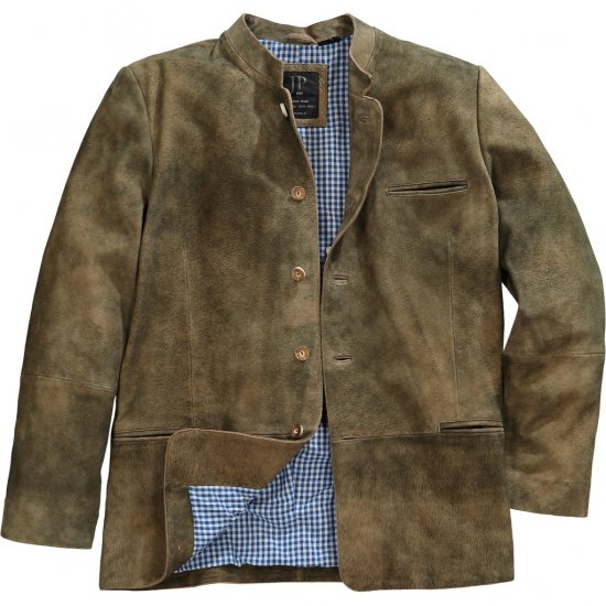 JP1880 Traditional Jacket Janker Goat Suede Brown - Alkalmi ruházat - Ünnepi ruházat – Ünnepelj stílusosan és kényelmesen