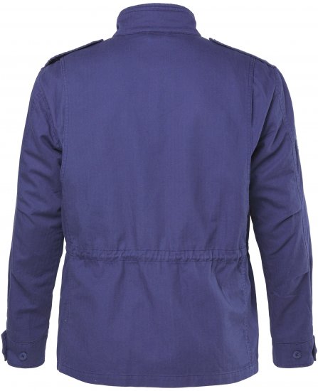 JP1880 Field Jacket with Badges Vintage Look Light Azure Blue - Kabátok - Nagyméretű Kabátok - 2XL-8XL