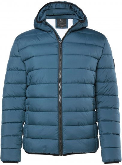 JP1880 Quilted Hooded Jacket Deep Blue - Kabátok - Nagyméretű Kabátok - 2XL-8XL