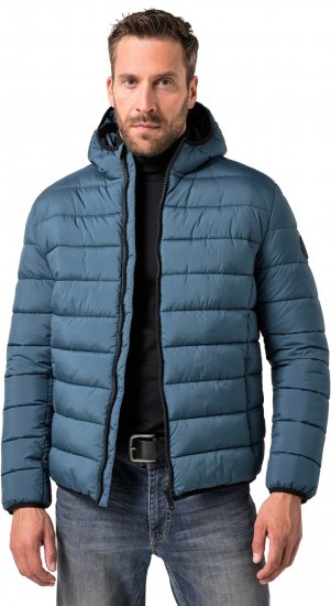 JP1880 Quilted Hooded Jacket Deep Blue - Kabátok - Nagyméretű Kabátok - 2XL-8XL