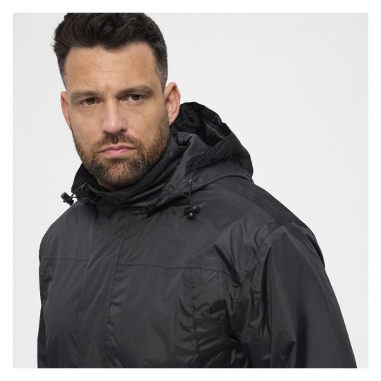 North Latitude Rain Jacket Black - Sportruházat - Nagyméretű Sportruházat 2XL-10XL