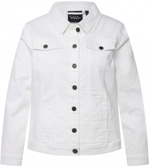 Ulla Popken Denim Jacket White - Dzsekik - 
