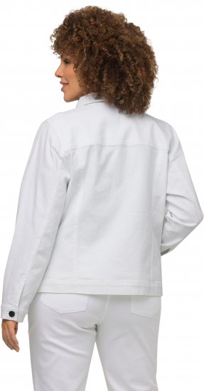 Ulla Popken Denim Jacket White - Dzsekik - 