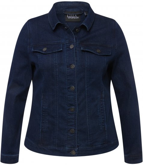 Ulla Popken Denim Jacket Blue Denim - Dzsekik - 
