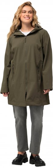 Ulla Popken Triple Function Softshell Jacket Loden Green - Dzsekik - 