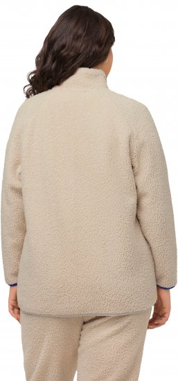 Ulla Popken Teddy Fleece Jacket Vanilla - Dzsekik - 