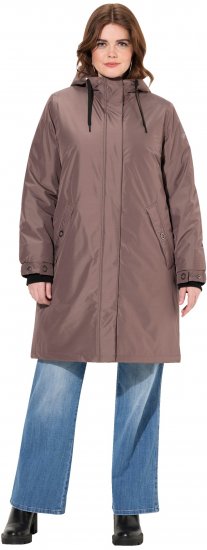 Ulla Popken HYPRAR Triple Function Weatherproof Jacket Taupe - Dzsekik - 