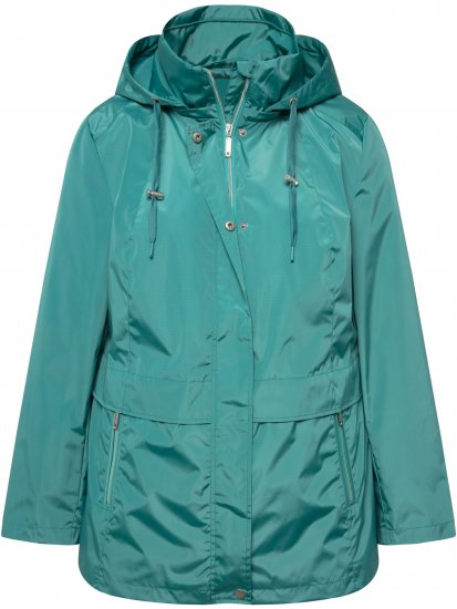 Ulla Popken HYPRAR Water-Repellent Windbreaker Soft Turquoise - Dzsekik - 