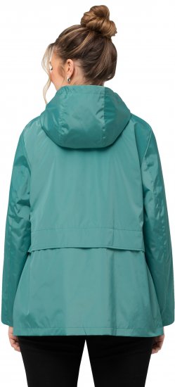 Ulla Popken HYPRAR Water-Repellent Windbreaker Soft Turquoise - Dzsekik - 