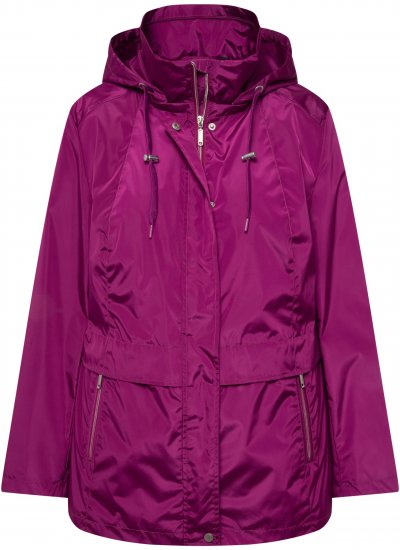 Ulla Popken HYPRAR Water-Repellent Windbreaker Berry - Dzsekik - 