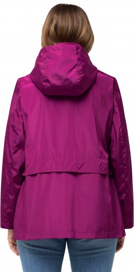 Ulla Popken HYPRAR Water-Repellent Windbreaker Berry - Dzsekik - 