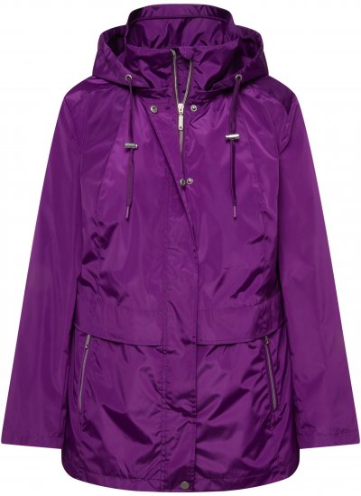 Ulla Popken HYPRAR Water-Repellent Windbreaker Dark Purple - Dzsekik - 