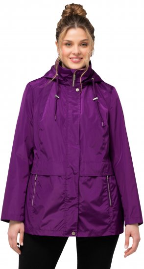 Ulla Popken HYPRAR Water-Repellent Windbreaker Dark Purple - Dzsekik - 