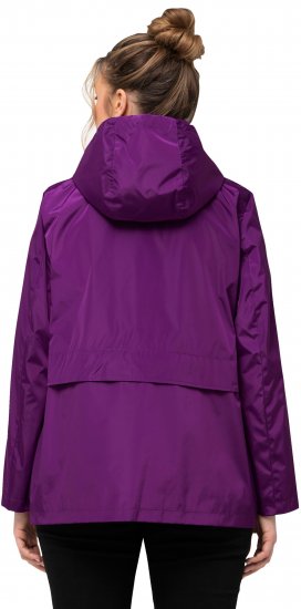 Ulla Popken HYPRAR Water-Repellent Windbreaker Dark Purple - Dzsekik - 