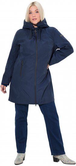 Ulla Popken HYPRAR Waterproof Jacket Navy - Dzsekik - 