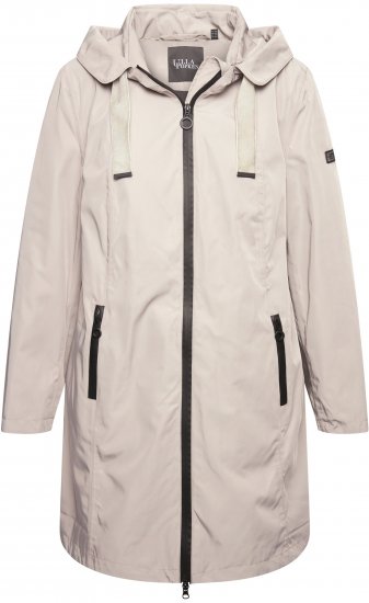 Ulla Popken HYPRAR Waterproof Jacket Medium Grey - Dzsekik - 