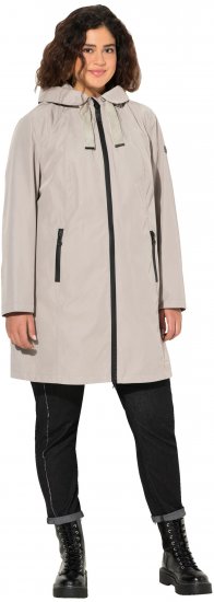 Ulla Popken HYPRAR Waterproof Jacket Medium Grey - Dzsekik - 
