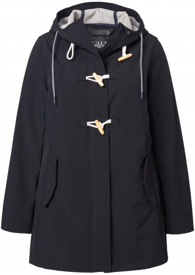 Ulla Popken HYPRAR Water-Repellent Softshell Jacket Black - Dzsekik - 