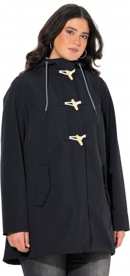 Ulla Popken HYPRAR Water-Repellent Softshell Jacket Black - Dzsekik - 