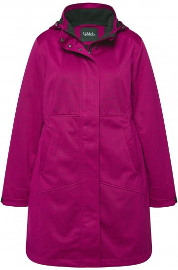 Ulla Popken HYPRAR Melange Softshell Jacket Berry - Dzsekik - 