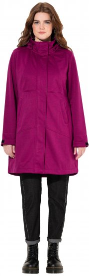 Ulla Popken HYPRAR Melange Softshell Jacket Berry - Dzsekik - 
