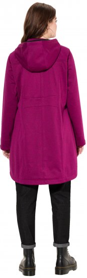 Ulla Popken HYPRAR Melange Softshell Jacket Berry - Dzsekik - 