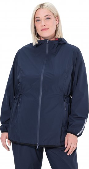 Ulla Popken Lightweight Rain Jacket Navy - Dzsekik - 