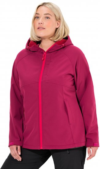 Ulla Popken Softshell Contrast Color Jacket Magenta - Dzsekik - 