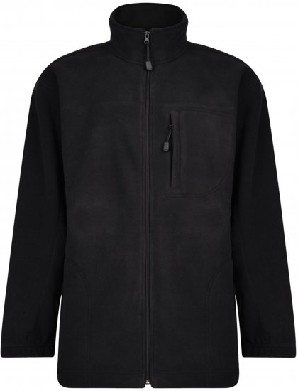 Espionage FL014 Bonded Fleece Jacket Black - Kabátok - Nagyméretű Kabátok - 2XL-8XL