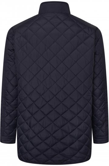 Kam Jeans KV139 Heritage Quilted Parka Jacket Navy - Kabátok - Nagyméretű Kabátok - 2XL-8XL